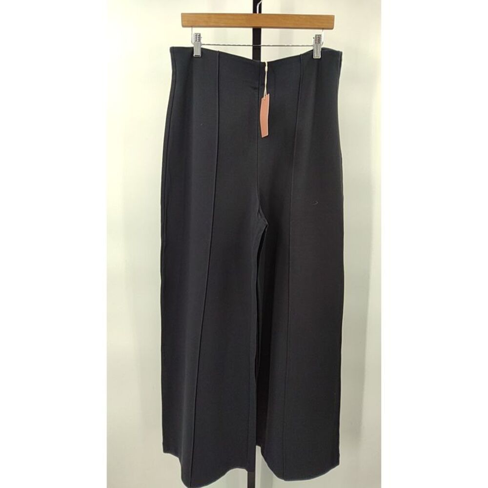 Quince High-Waist Wide-Leg Pants in Black